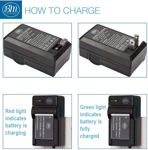 BM Premium NB-8L Battery & Charger Kit for Canon PowerShot A2200 IS, A3000 IS, A3100 IS, A3200 IS, A3300 IS Digital