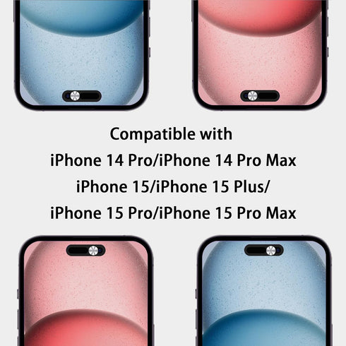 EYSOFT 15/15 Plus/15 Pro/15 Max/14 Pro/14 2 Pack-Silver Webcam Cover,Front Camera Cover Compatible for iPhone Pro Pro