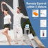 Portable Bluetooth 5.1 Desktop CD Player with HiFi Sound Speakers, Remote Control, FM Radio, White