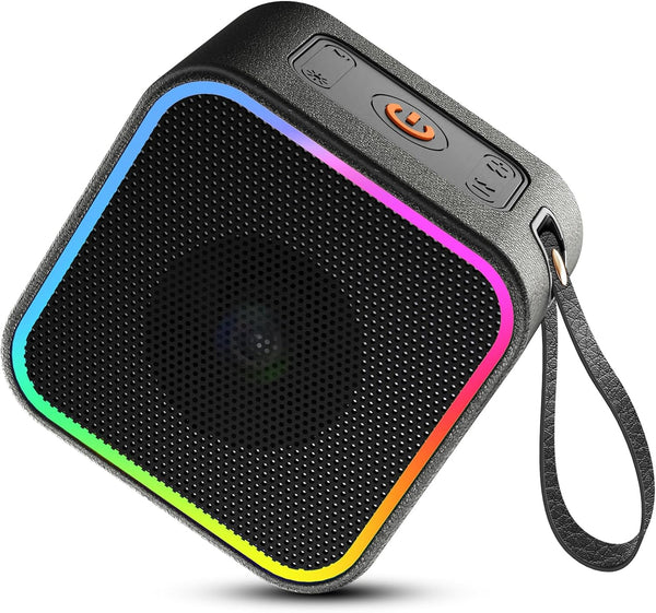 Hosgubo Portable Bluetooth Speaker, Wireless Speaker with Lights, Built-in Mic Bluetooth 5.3, Portable