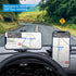 Car Phone Holder Mount, Clip On Auto Dashboard, 360 Degree Rotation Cell Phone Stand for 4 to 6.5 inch Smartphones