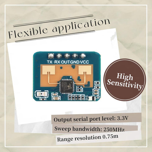 EC Buying LD2410C HLK-LD2410 LD2410 24GHz Sensor Module Human Presence Radar Sensor Module Millimeter Wave Radar Sensor