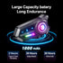 YYTFY Headset IPX67 5.3 /1200mAh Headset Motorcycle Bluetooth with Voice Assistant,Helmet Speakers Waterproof