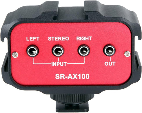 Saramonic SR-AX100 2 Channel 3.5mm Audio Adapter (Red/Black)