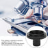 Zyyini Microscope Lens Adapter, Aluminium Alloy Black 23.2mm T-Mount for Nikon F-Mount SLR Camera, Biological Microscope