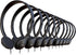 Redskypower 10 Pack Bulk Wired Headphones, On Ear with 3.5mm Jack, 4ft Tangle