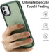 Shockproof Hard Back Case for iPhone 11, Military Grade Drop Protection, Frosted Green