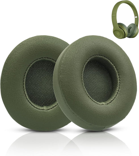 Replacement Earpads for Solo 2 & 3, Memory Foam Ear Cushion Cover Compatible with Beats Solo 2/6 Wireless Headphones