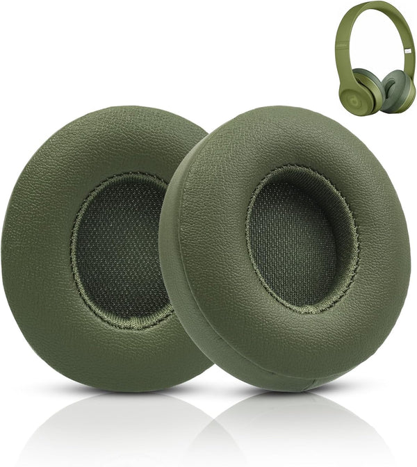 Replacement Earpads for Solo 2 & 3, Memory Foam Ear Cushion Cover Compatible with Beats Solo 2/6 Wireless Headphones