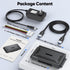 FEMORO 4-in-1, M.2 10Gbps 12V/2A M.2 2.5" 3.5" Hard Drive Reader SATA IDE to USB Docking Station, NVME Dock, Computer