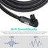 90 360 PS4, (6.6ft/2m) EMK Degree Toslink Optical Cable Degree Free-Rotating Plug Fiber Optic Cable S/PDIF Toslink Male