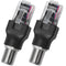 2PCS F Type to RJ45 8P Adapter, Female to Male Coaxial Sleeve Converter for Cable Tester Monitor, Black