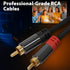 2RCA 2 3.3ft Cyberguys! RCA Audio Cable, to RCA Cables Car Audio Male to Male, Shielded Cables with Braided Jacket