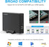 GODO 3.0 3.5 Inch 3.5 inch 18TB USB to Hard Drive Enclosure, Vertical External Hard Drive Docking with Stand for SATA