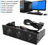 PC Front Panel Media Dashboard, PC Front Panel Speaker Stereo Surround Computer Case Builtin Mic Loudspeaker 5.25in Computer Case Front Bay