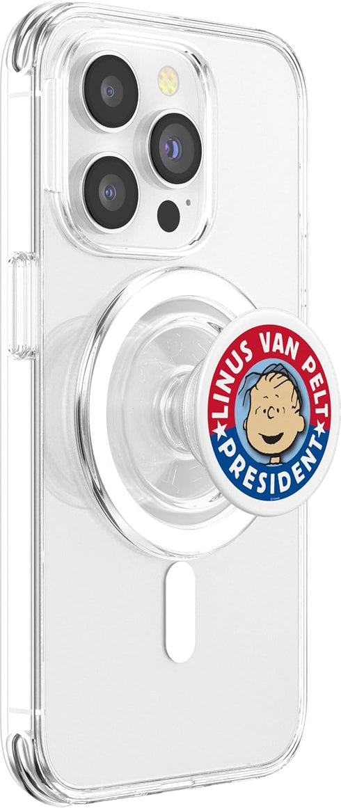 Peanuts Linus Van Pelt for President PopSockets PopGrip for iPhone