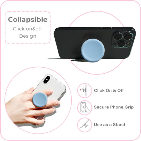 G GRIPONG GRIPONG Cute Soft Silicone Cover Expandable Collapsible Mobile Phone Grip Stand Holder for Smartphone Tablet