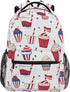 ALAZA Icecream Flag Pattern School Backpacks Business Travel Hiking Camping Rucksack Pack