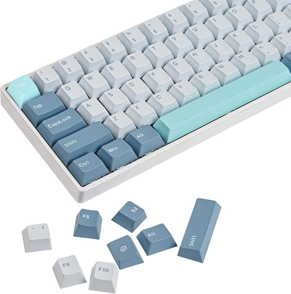 PBT Shoko Custom Keycaps, 168 Key Cherry Profile Doubleshot Key Cap Set for 60%/64/84/108 Cherry/Gateron MX Switches