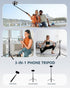 SonixForce 67 360 Automatic Phone Tripod, Auto-Deploy Selfie Stick Tripod with Remote - Rotatable Extendable - Portable