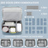 Lanola Electronic Organizer, Travel Cable Organizer Bag, Portable Double Layers Storage for Cables, Chargers, Black