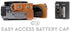 MegaGear MG1260 Ever Ready Leather Camera Case for Panasonic Lumix DC-ZS80, DC-ZS70, DC-TZ95, DC-TZ90 - Light Brown