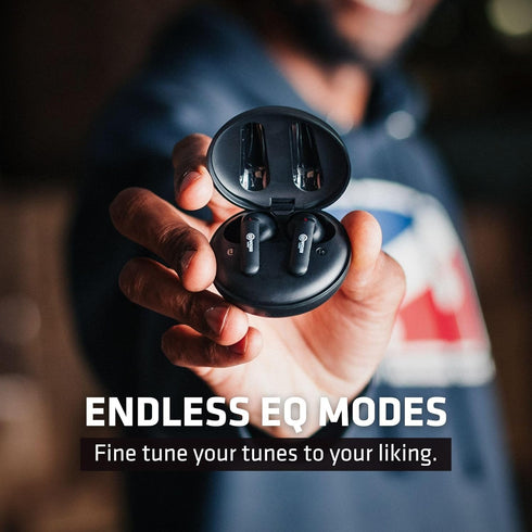 Wicked Audio Mojo 500 True Wireless Bluetooth Earbuds, Clear Call Mics, Long Battery Life, Mobile App, Custom EQ Modes
