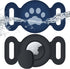 Waterproof Airtag Dog Collar Holder (2 Pack), Protective Anti-Lost Airtag Case for GPS Dog Tracker, Silicone Holder for