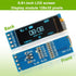 EPLZON 5 Pack 0.91 inch 128x32 OLED IIC Display Module Pixel Mini Self-Luminous Display Screen Board for Arduino