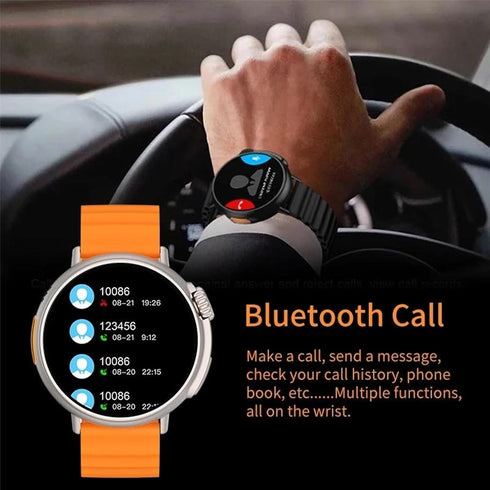 Smart Watch, Military Smartwatch IP68 Waterproof, Silicone Strap, for Android iOS, Fitness Watch with Heart Rate