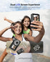 Jexylon 2.7K 16x 32GB Digital Camera, Real Dual-Screen Digital Camera for Photography Auto-Focus Vlogging Camera
