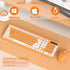 RECCAZR 2.4G 3 Wireless Keyboard and Mouse Combo, Full-Sized Keyboard and Mouse Cordless, DPI Adjustable Mouse