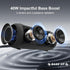 Passau Portable Bluetooth Speakers, 40W Peak Loud Stereo Sound, Deep Bass with Passive Radiators, Adjustable Strap,