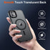 SUPFINE Magnetic iPhone 11 Case, Slim Translucent Matte Shockproof Cover with 10 FT Military Grade Drop Protection,