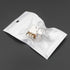 Ellbest 300pcs 2.36” x 3.94” White Clear Bag, Self Seal Plastic Retail Packaging Bag with Hang Hole for Small
