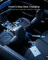 126W Dual PD60W&QC30W USB Car Charger Adapter, Fast Charging 4 Ports for iPhone 16/15/14/13/12, Samsung Galaxy