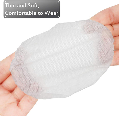 300 Pieces Disposable Headphone Covers Non Woven Sanitary Ear Covers for Headphones (Black, White, Blue, S-6.5 cm)