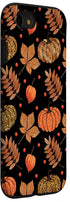 iPhone SE (2020) / 7 / 8 Case with Fall Leaves and Pumpkins Pattern, Halloween Autumn Gifts