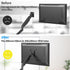MOUNTUP VESA Mount Extender, Monitor VESA Extension Bracket Adapter for 17-35'' Screens, Extend VESA Mounting Holes up
