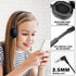 Kids Headphone Bulk 24 Pack for Classroom, Wholesale Earphones Class Set for Students Teens Children - Black