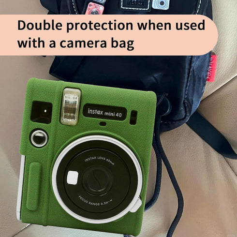 Easy Hood Protective Case for Fujifilm Instax Mini 40 Instant Camera, Lightweight Silicone Cover