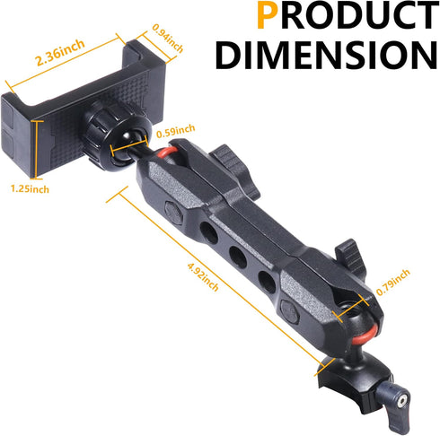 Dash Mount Phone Holder, Compatible with 2012-2023 Jeep Wrangler JK JL Gladiator JT 2021 2022 2023 2024 New Ford Bronco