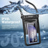 Waterproof Phone Pouch - 10in Waterproof Phone Case with Lanyard, IPX8 Cell Phone Dry Bag Beach Essentials for iPhone 15/15 Plus/15 Pro/15 Pro Max/13/14/SE Series, Galaxy 23/22/21/20 Series