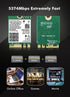 WiFi 6E Wireless Card, Intel AX210 NGW Bluetooth 5.3 Tri-Band 5400Mbps Network Adapter for Laptop, Supports Windows