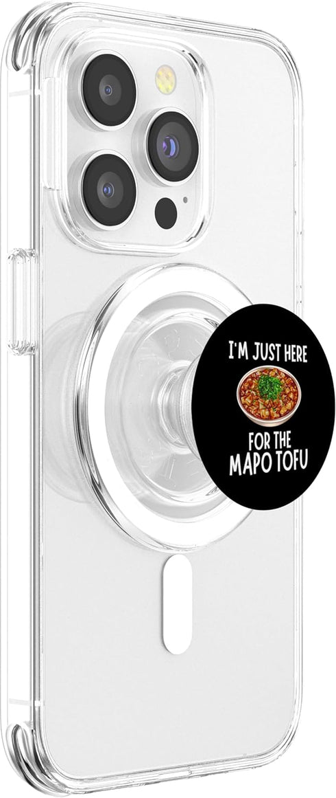 Vintage Mapo Tofu Lover Apparel I'm Just Here For The Mapo Tofu - Funny Mapo Tofu PopSockets PopGrip for MagSafe