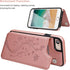 Vaburs Wallet Case for iPhone SE(2022) 5G/SE(2020)/7/8 - Embossed Butterfly Premium PU Leather with Card Holder