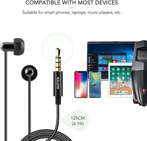 AGPTEK Sleep Earbuds: Ultra-light in-ear headphones with noise isolation, perfect for sleeping, travel, and relaxation.
