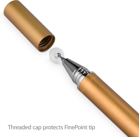 BoxWave Stylus Pen Compatible with Samsung Galaxy Z Flip - FineTouch Capacitive Stylus, Super Precise Stylus Pen for Samsung Galaxy Z Flip - Champagne Gold