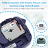 5P M-K231 M Tape MK231-731 12mm 1/2 Compatible with Brother M Label Maker, White/Color Label Tape