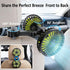 3 360 Car Fans for Backseat Kids, Car Fans Dual Head that Blow Cold Air, Cooling USB Back Seat Speed Degree Rotatable